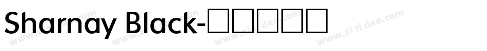 Sharnay Black字体转换
